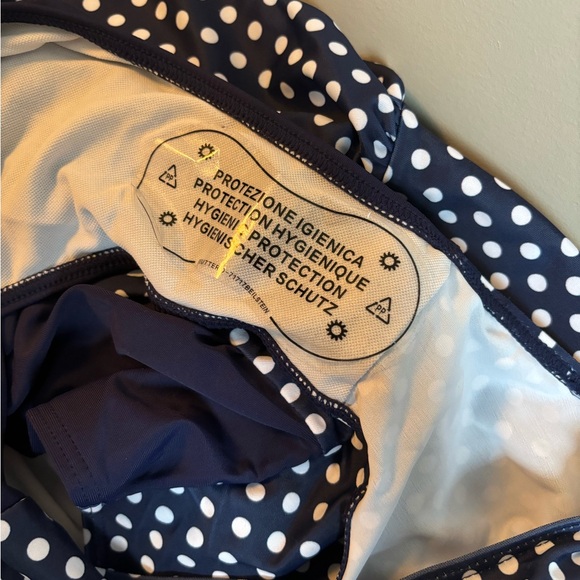 NWT - Seafancy High Neck Blue And White Dot One-Piece Swimsuit - Picture 8 of 8